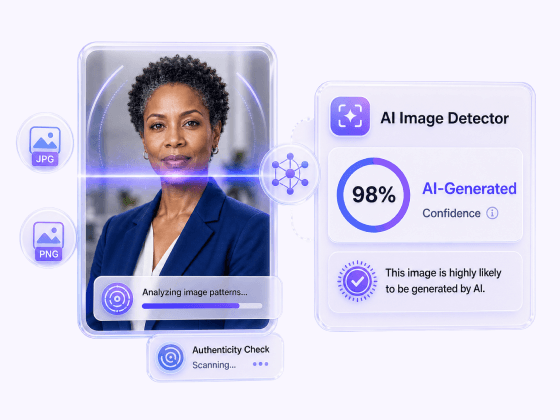 Detect AI photos, artwork, and visual content